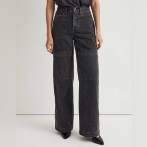 Madewell Superwide-Leg Jeans in Gunter Wash Size 24 NN455